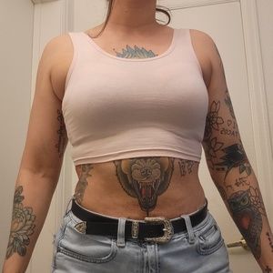 New pink crop top